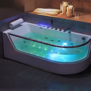 Wanna z hydromasażem CLF-3132 prostokątna 150cmx75cmx59cm prawa